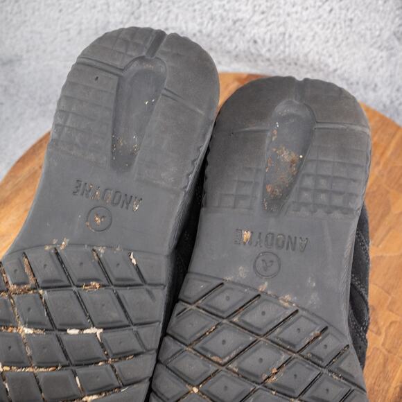 ANODYNE Mens 14 M No. 44 Trail Walker Black & Gray Leather/Mesh - Picture 10 of 10